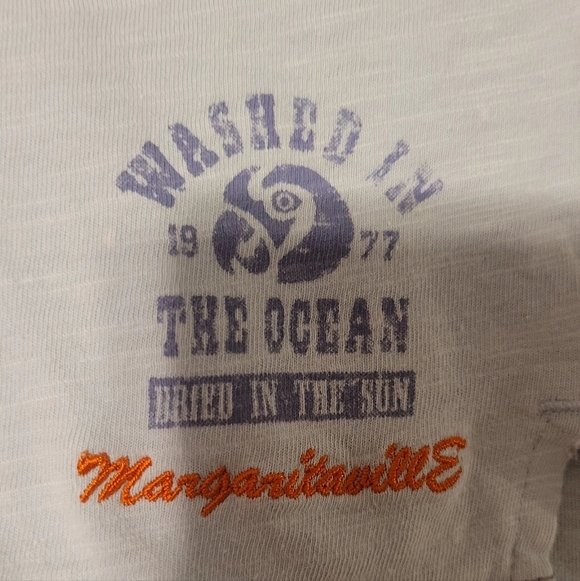 Jimmy Buffet Light Aqua Distressed Margaritaville Polo Shirt Mens Large. - Picture 10 of 10